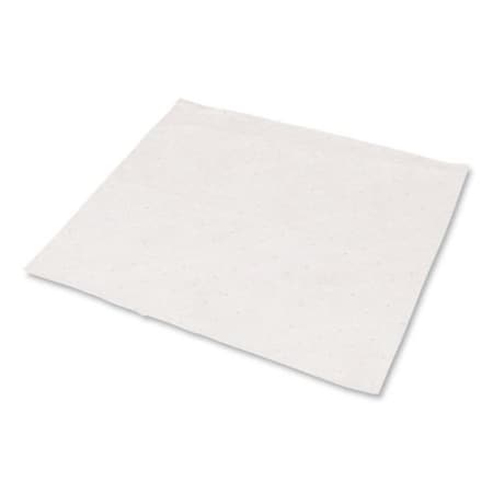 Hospeco Sorbent Pad, 15 in x 18 in, Oil, White HOSOSMABPWV
